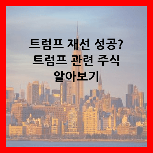 트럼프 관련 주식