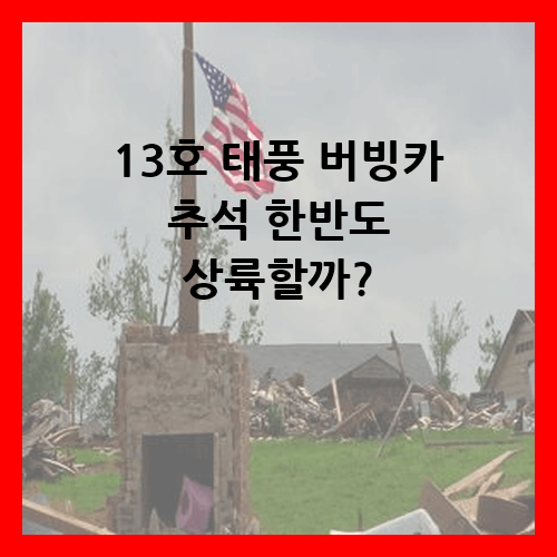 13호 태풍 버빙카