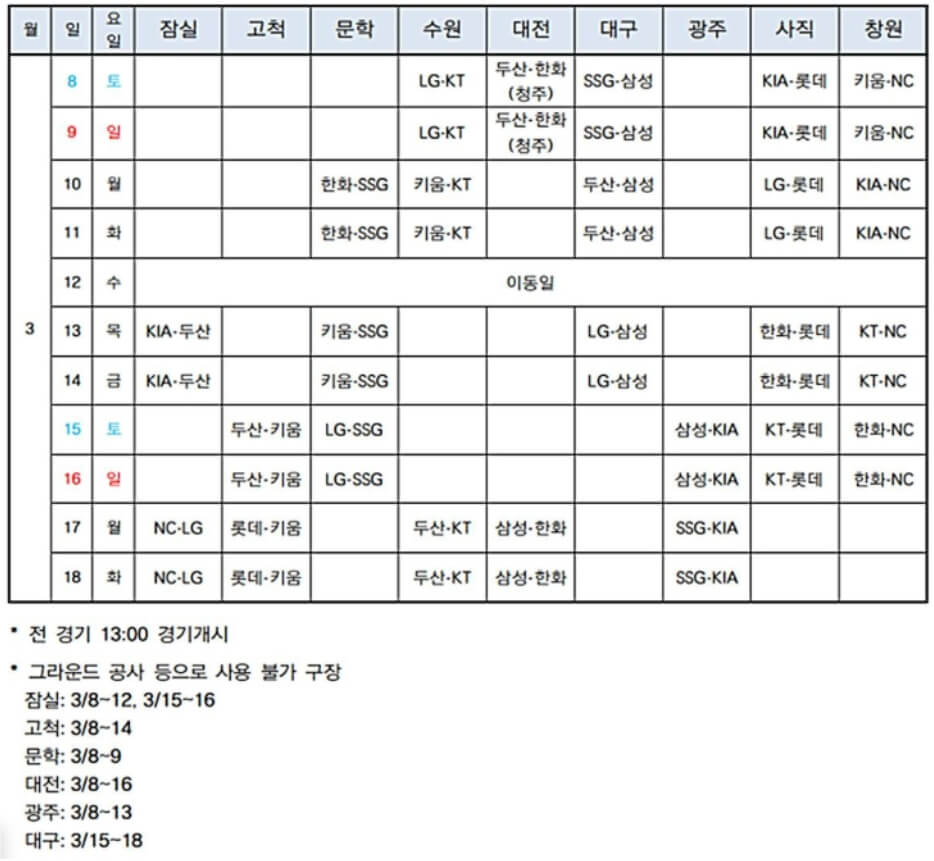 시범경기