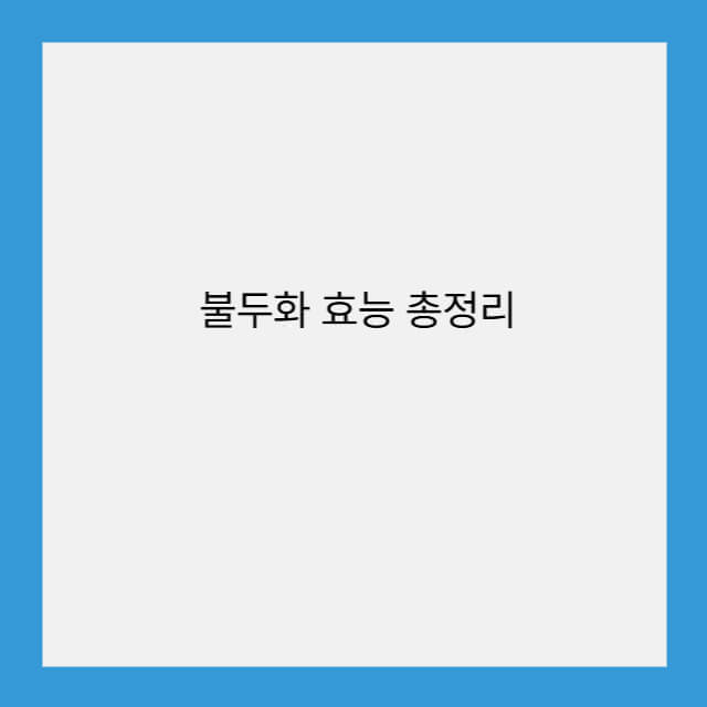 불두화 효능 총정리
