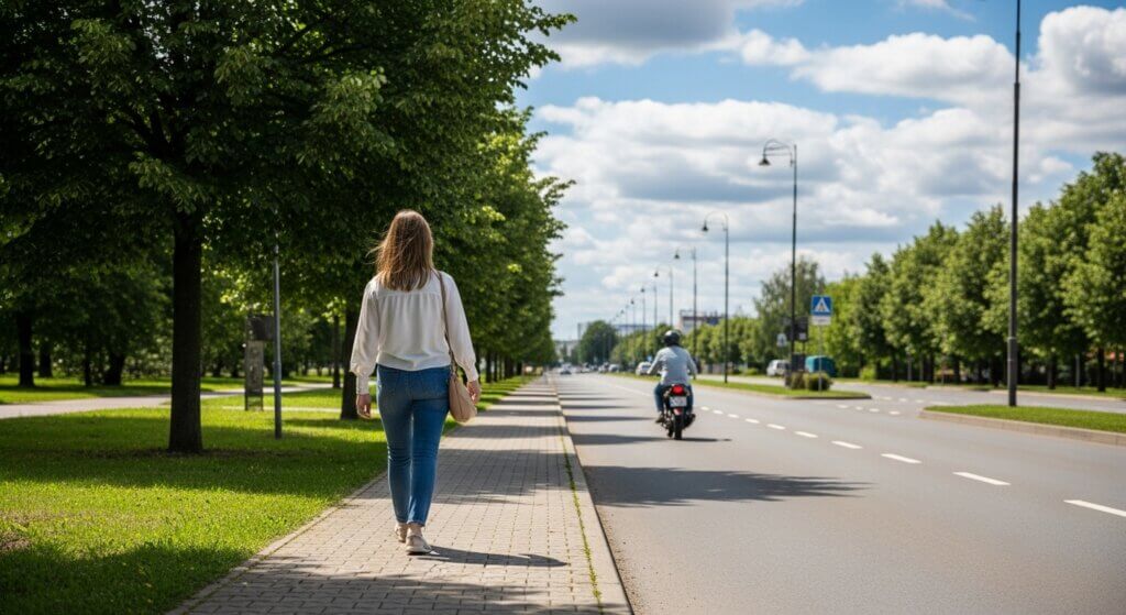 오토바이 인도주행