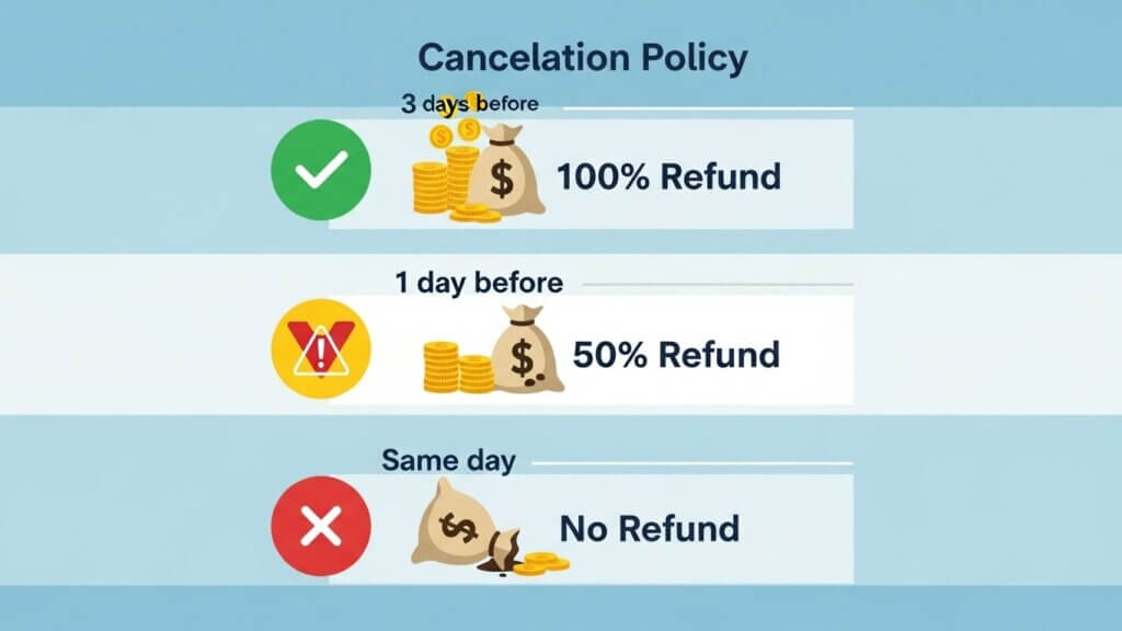 예약 취소 규정